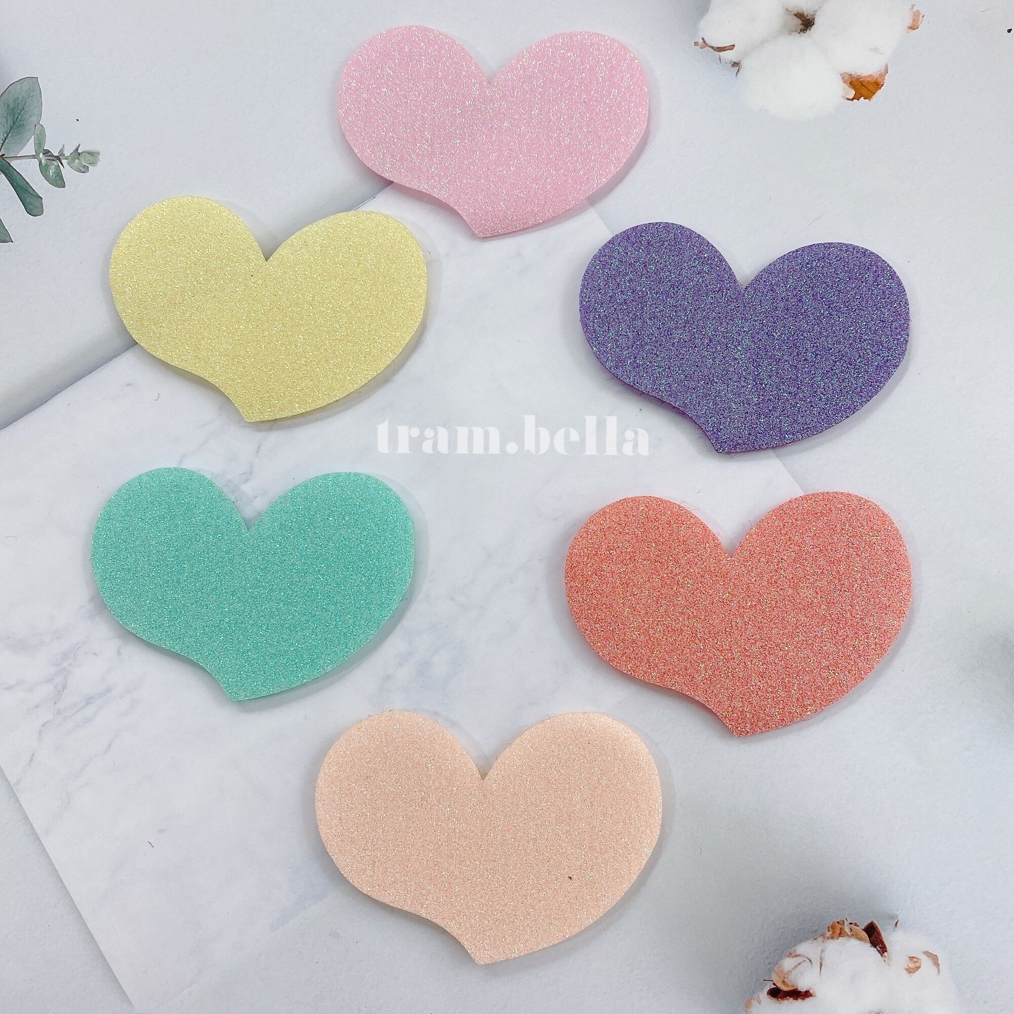 Set 2 miếng dán tóc nhũ nhiều hình miếng dán tóc mái tạo kiểu - Trâm Bella