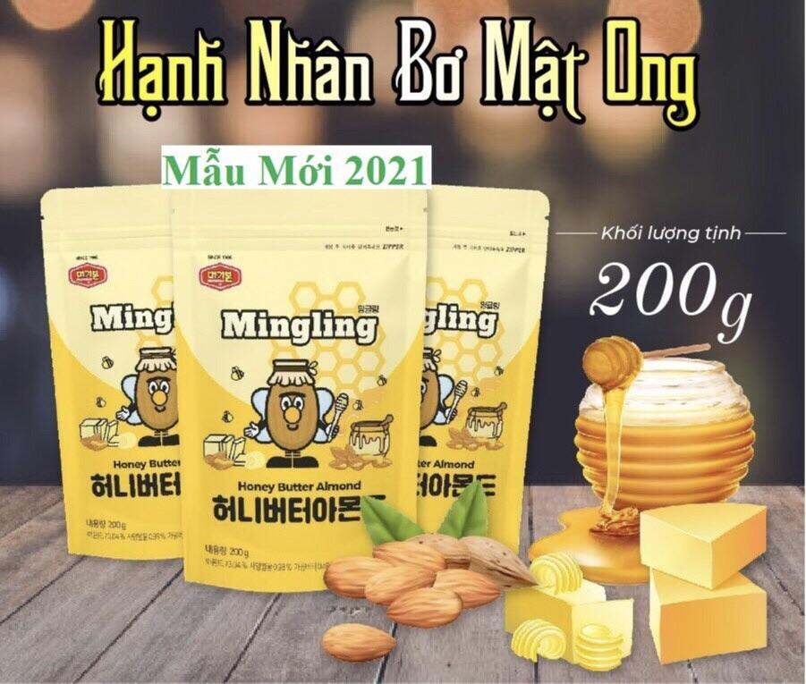Hạnh nhân rang bơ tẩm mật ong Murgerbon gói 200g - Hàn Quốc