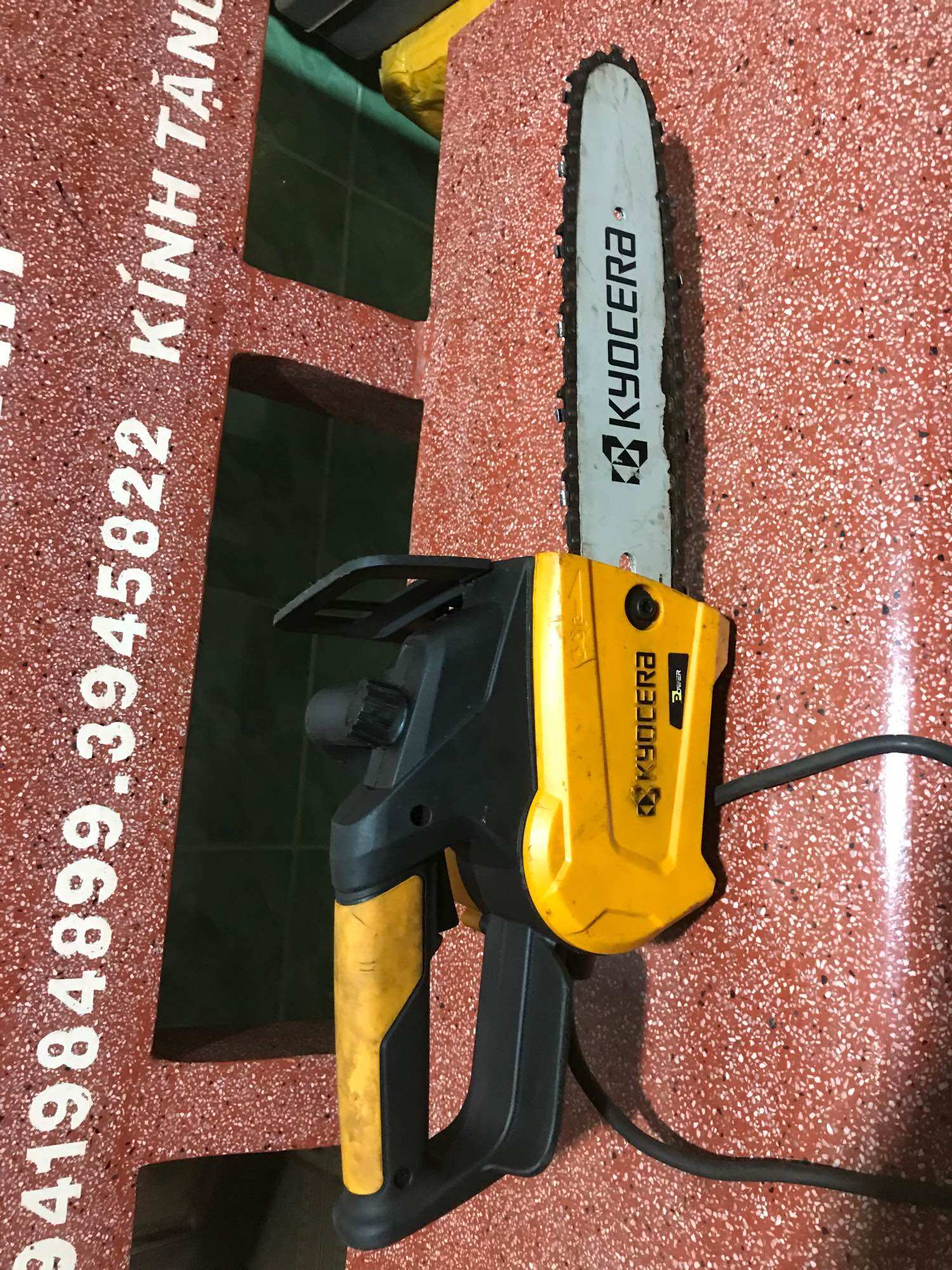 Cưa xích Ryobi / Kyocera CS-2502 , điện 100v hoạt động OK, làm 25cm