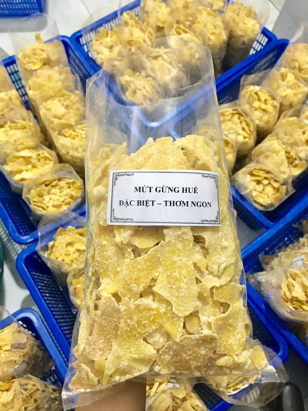 Mứt gừng Huế, đặc sản mứt gừng chính gốc thơm ngon đặc biệt túi 500gram
