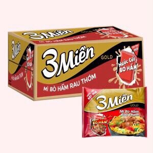 Thùng mì 3 miền bò hầm rau thơm 75g x 30gói
