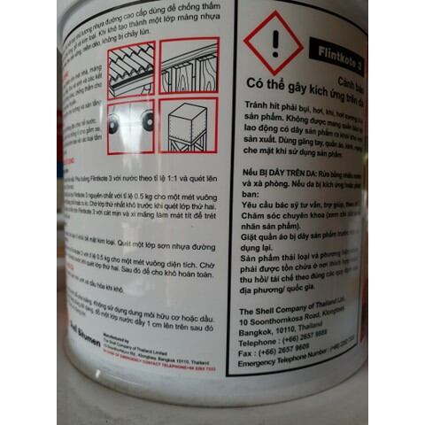sơn Shell Flinkote 3.5L chống thấm đa năng, chống thấm hồ koi