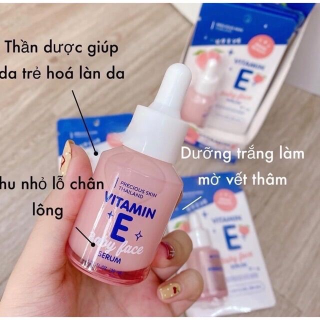 Serum Vitamin E Baby Face Thái dưỡng da căng mịn cam kết sản phẩm đúng mô tả chất lượng đảm bảo