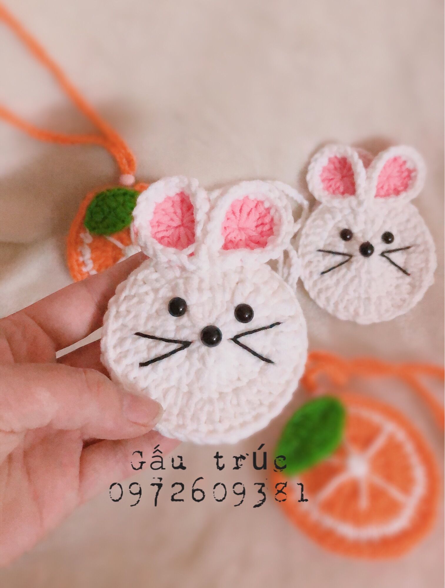 Túi đựng tỏi cho bé hình thỏ
