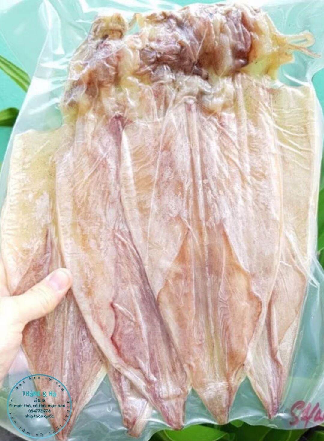 Mực khô size lớn từ 7 tới 10 con 1kg túi hút chân không 500g trên 1 túi