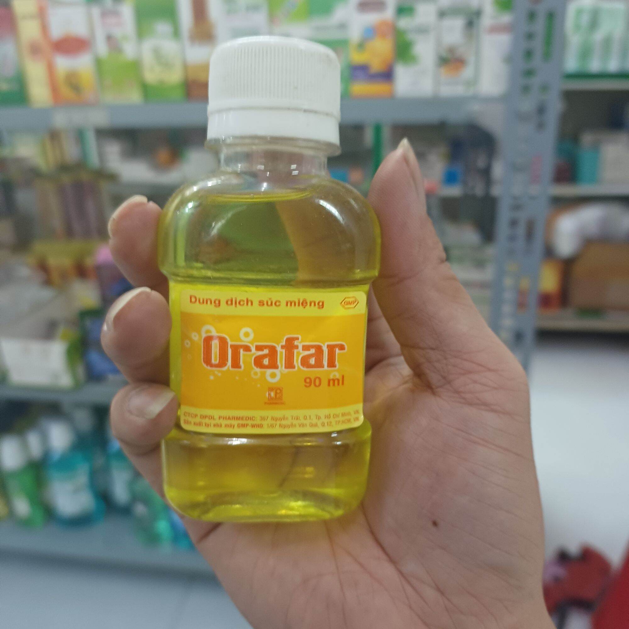 nước xúc họng orafar 90ml