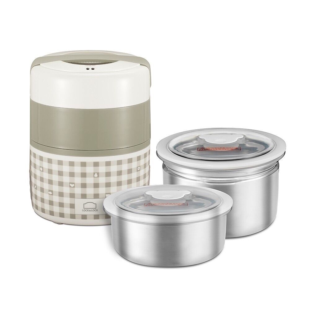 [HCM]Hộp cơm điện Lock&Lock EJR216 ( 2L ) - Hàng Chính Hãng