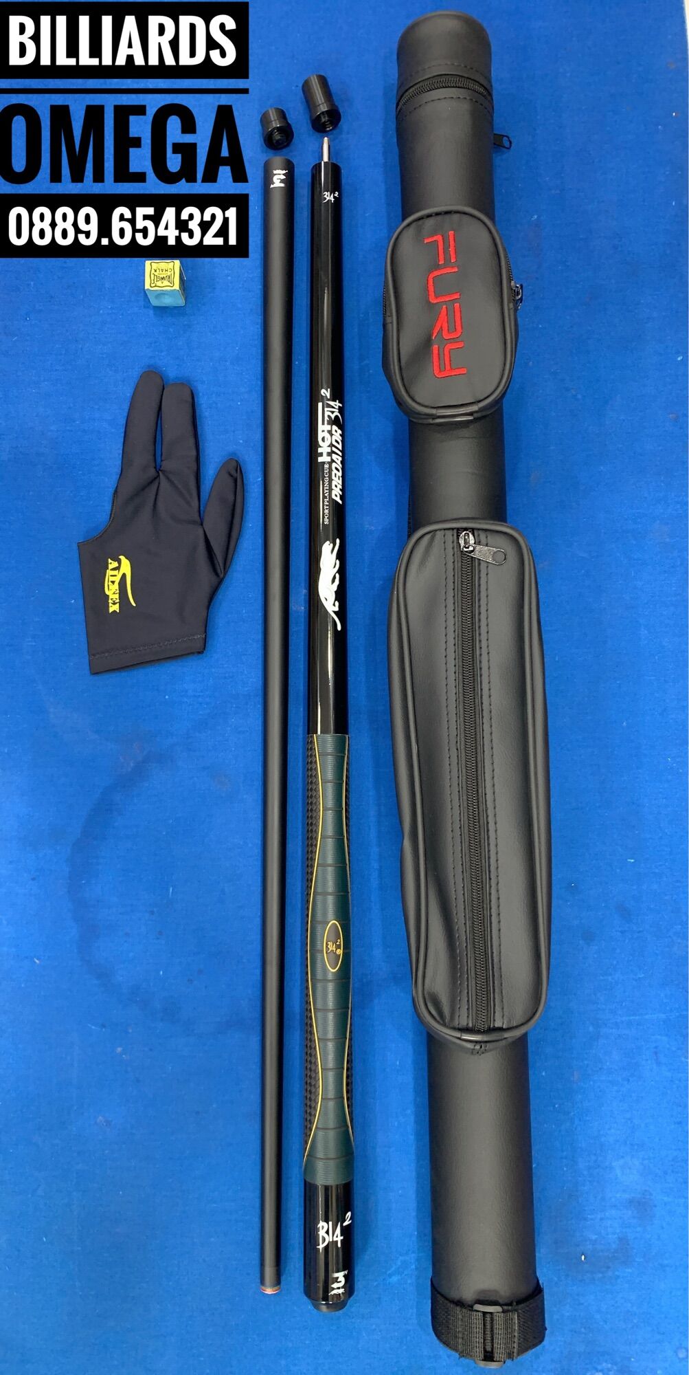 Combo Cơ/Gậy Bida Lỗ/Pool Preoaidr Ngọn Carbon 3/4 (Tặng Kèm Phụ Kiện)