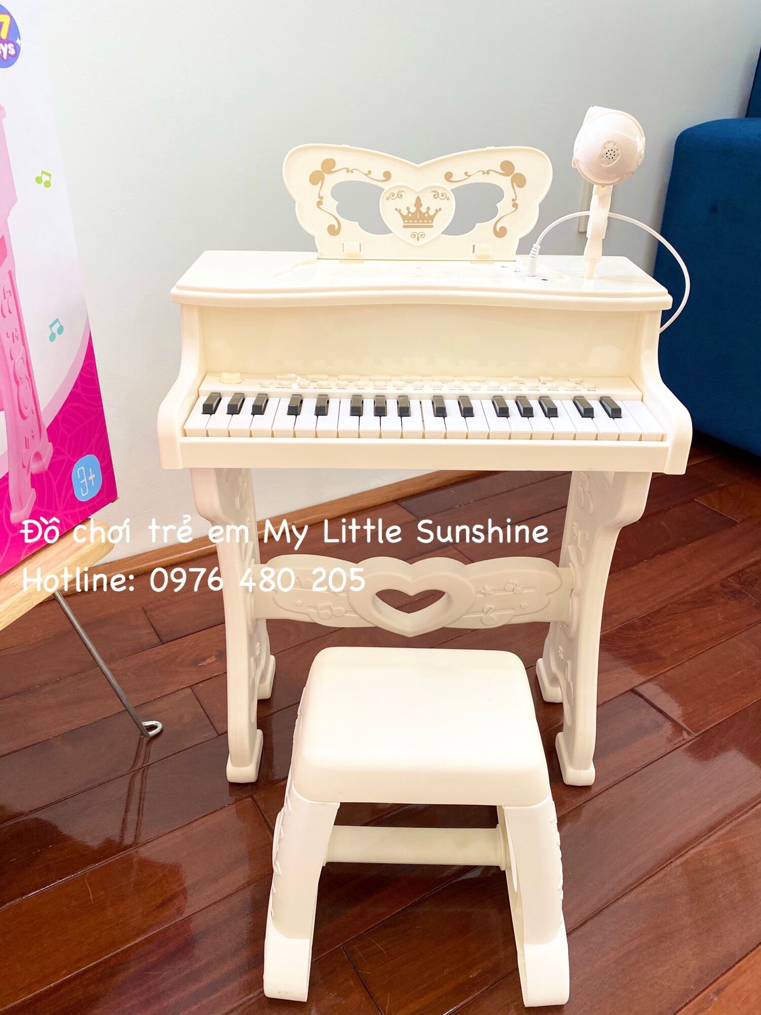 Đàn piano có micro cho bé (mẫu vuông)