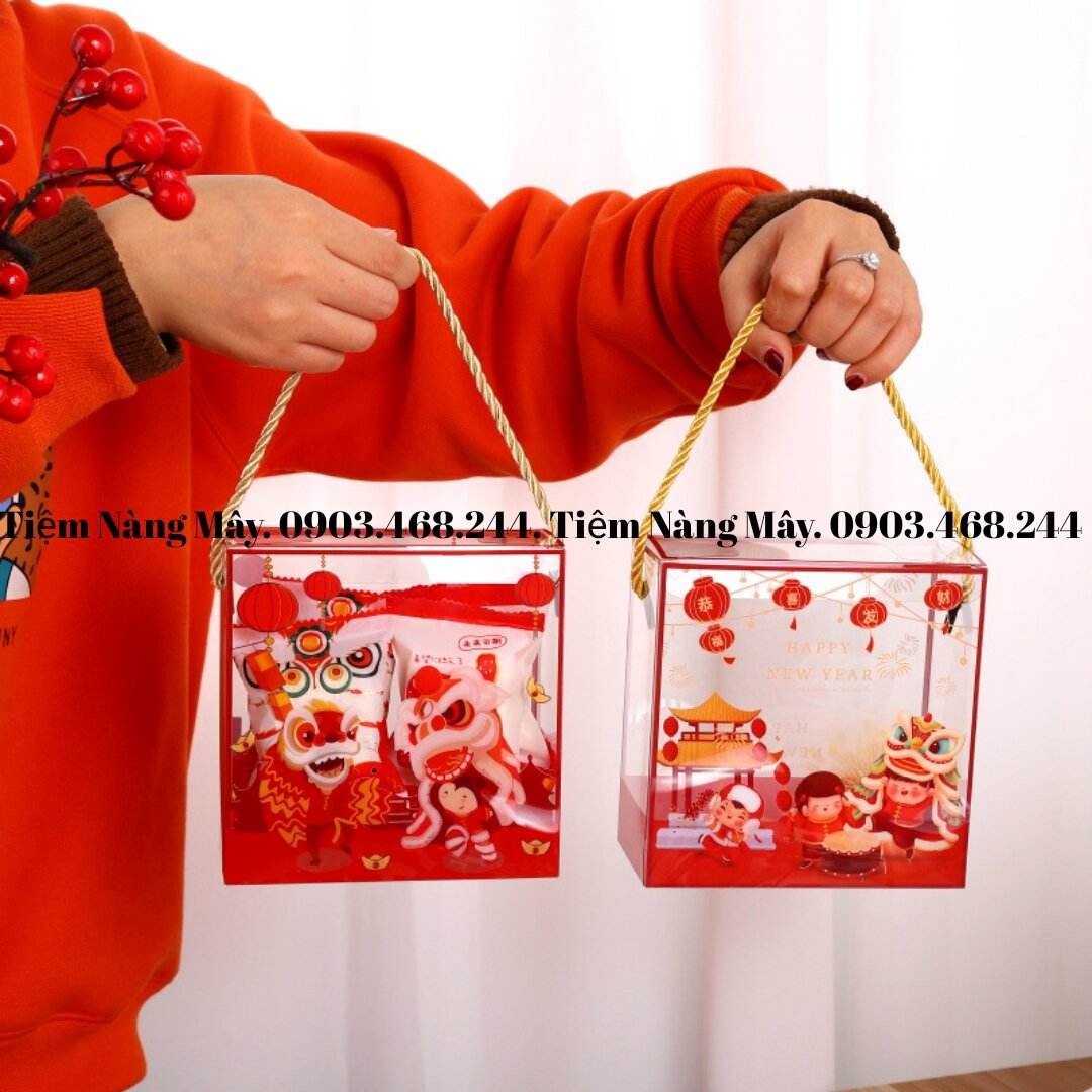 Hộp mica đựng bánh kẹo