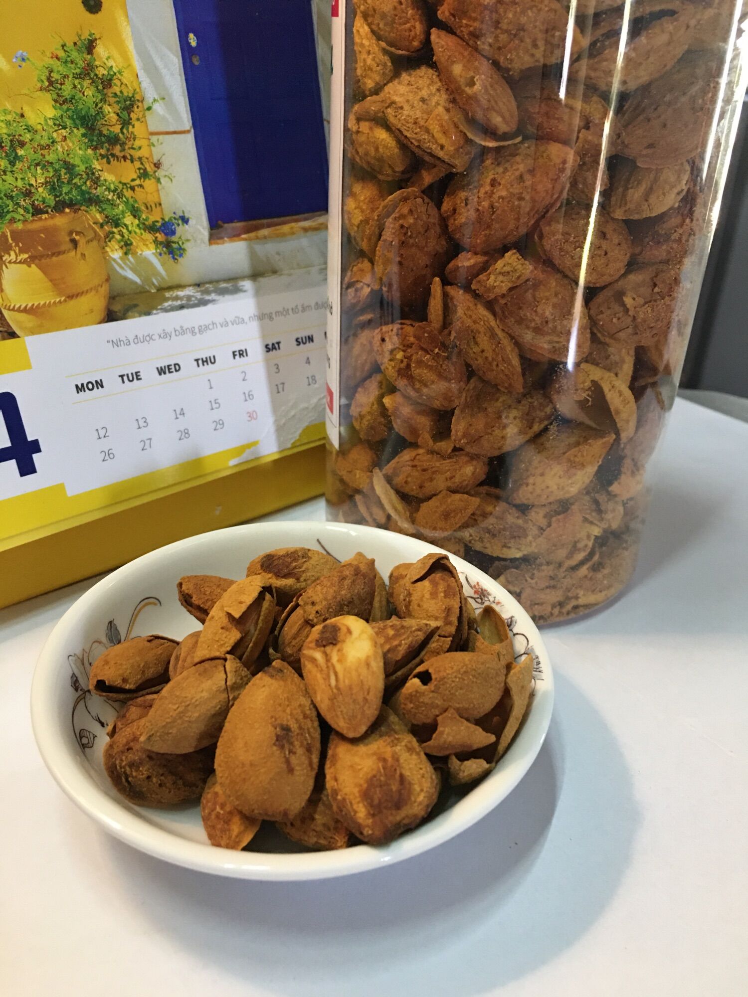 [ Loại 1]  Hạnh nhân rang bơ nhập khẩu Mỹ. Vỏ cực mỏng 500gr