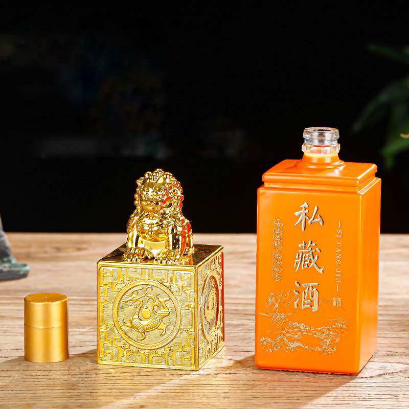 Chai, Bình Thuỷ Tinh Đẹp 500ml Mẫu Con Dấu