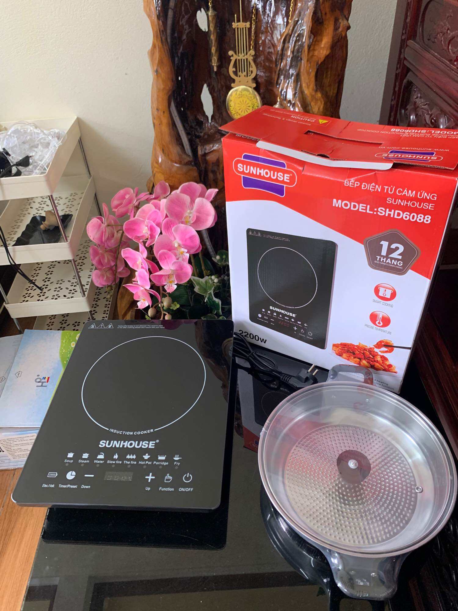 Bếp Từ Cảm Ứng Sunhous [ BH - 1 NĂM] ==&gt; Cảm ứng nhạy, Nấu nhanh