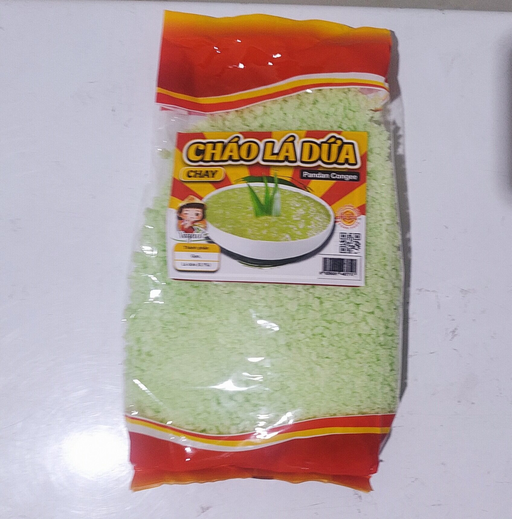 Cháo lá dứa chay ăn liền