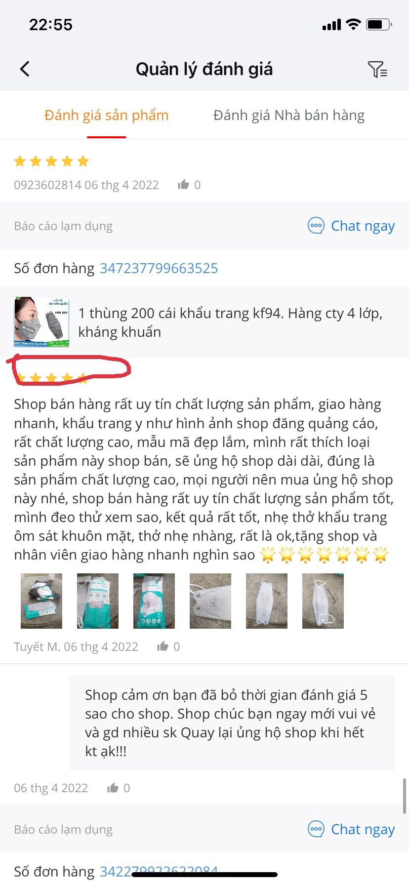 1 thùng 100 cái Khẩu trang kf94( 10 gói 100 cái ) đen