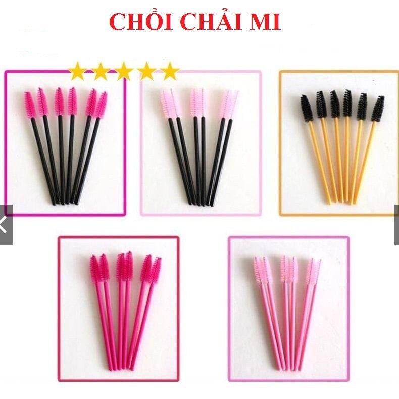 Chổi chải mi kim tuyến set 50 chiếc