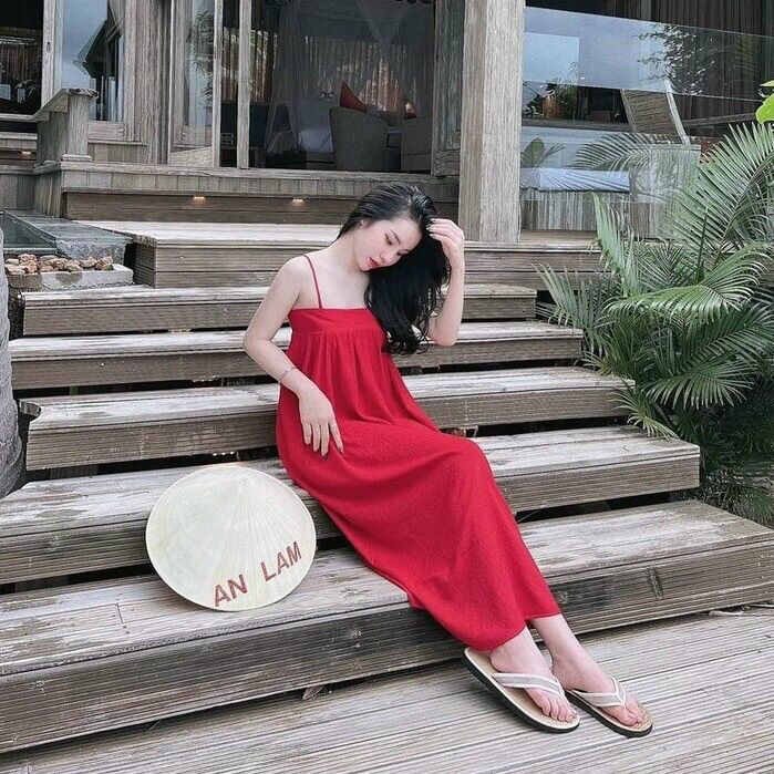 Váy maxi 2 dây dáng dài cực xinh