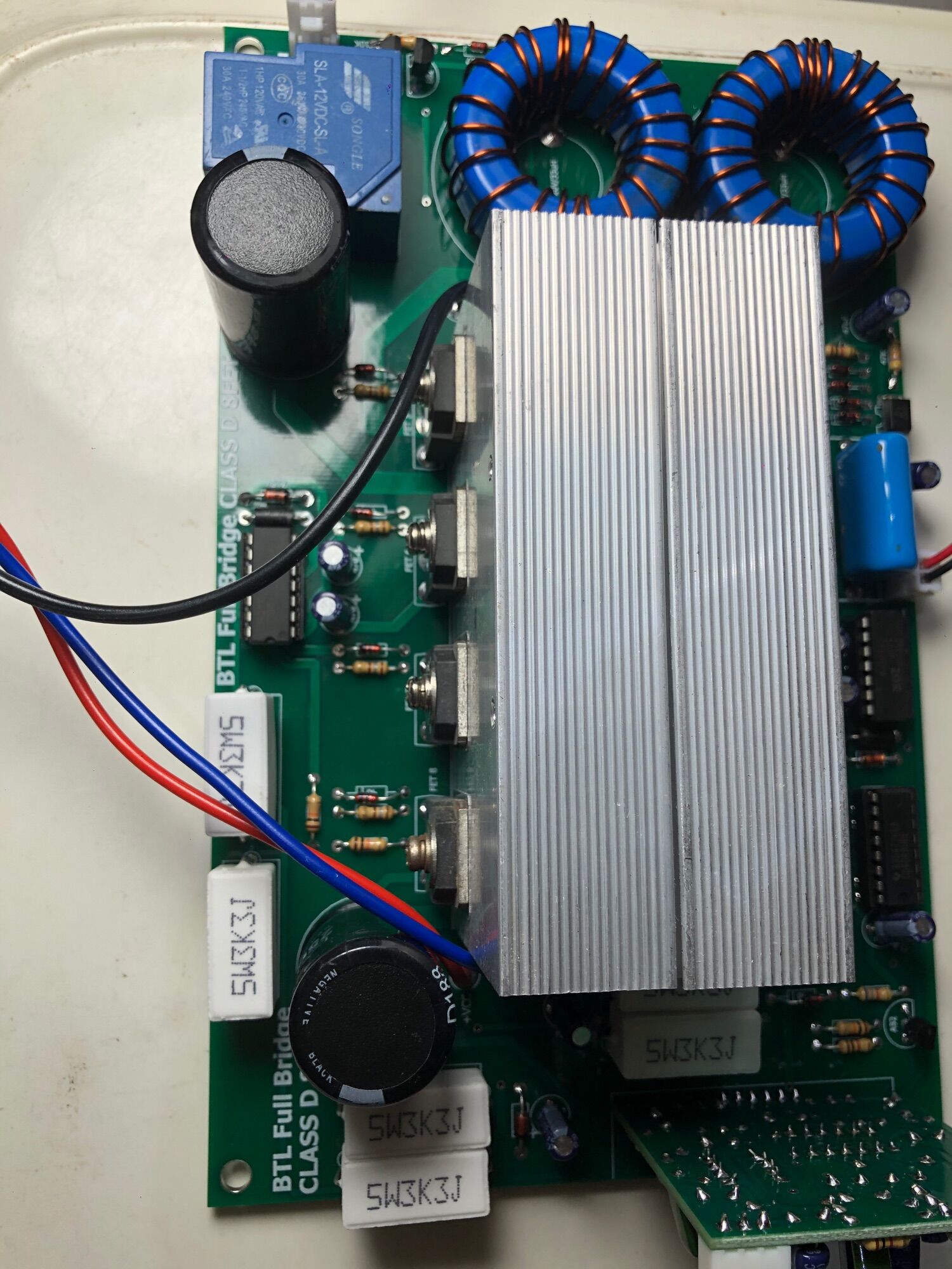 mạch class d btl 8 fet áp đôi 50-140v