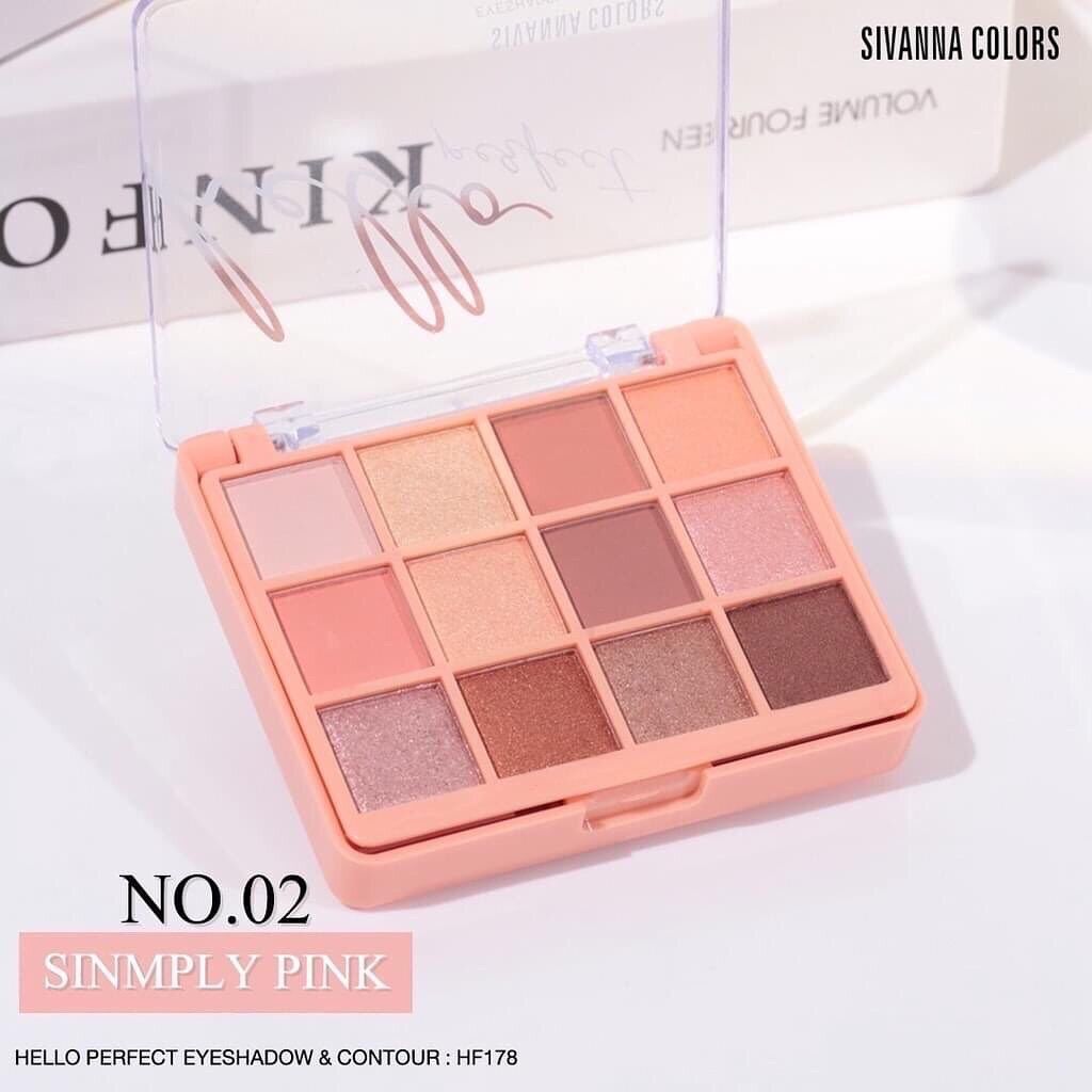 Phấn Mắt Má Hồng 2 Tầng SIVANNA Hello Eyeshadow Thái Lan