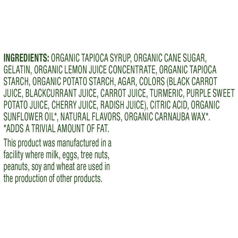 Kẹo dẻo gấu Organic Gummy Pears Black Forest 227g