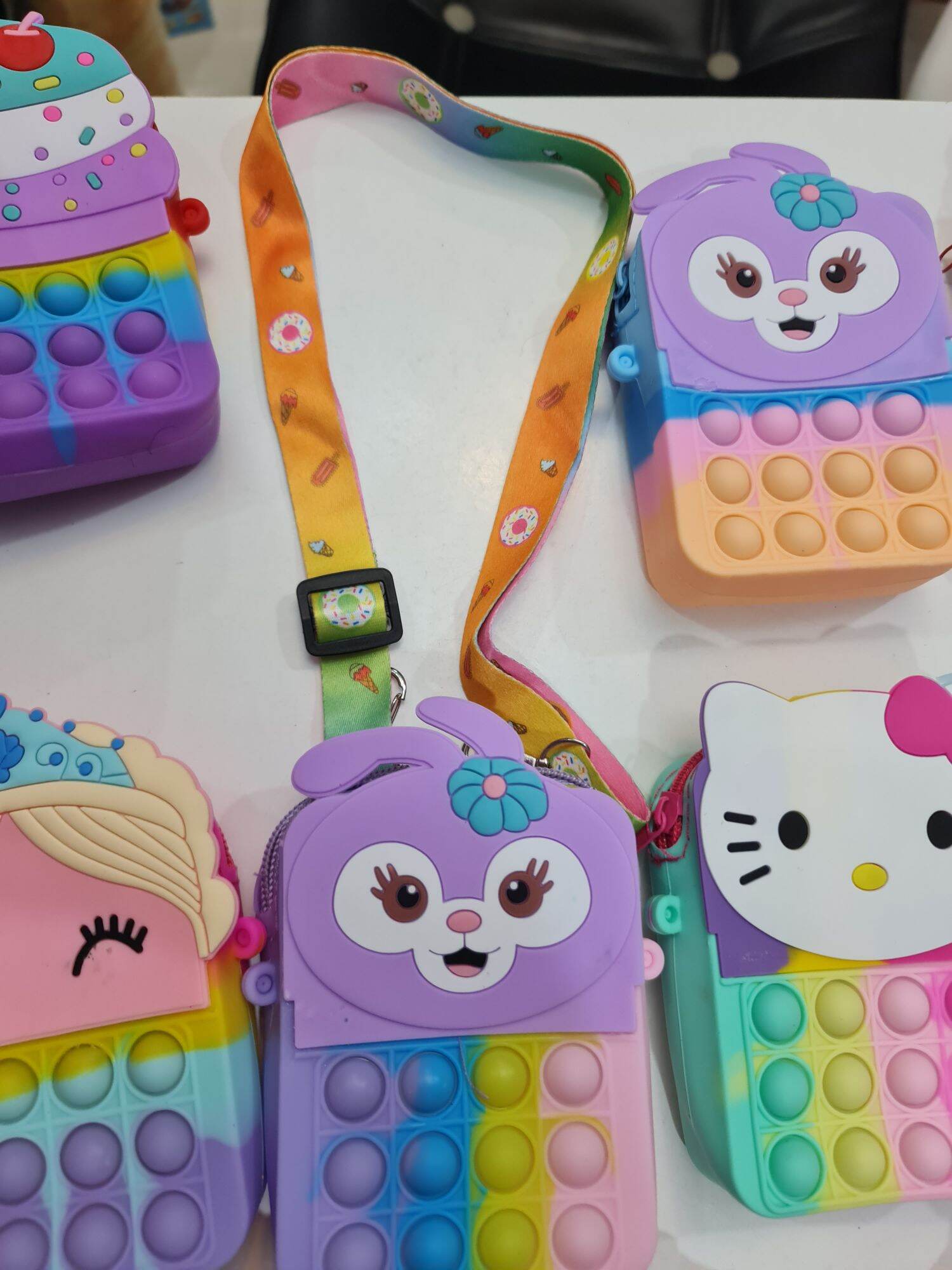 Túi đeo chéo Pop It Galaxy Cầu Vồng nhiều mẫu, có lựa mẫu