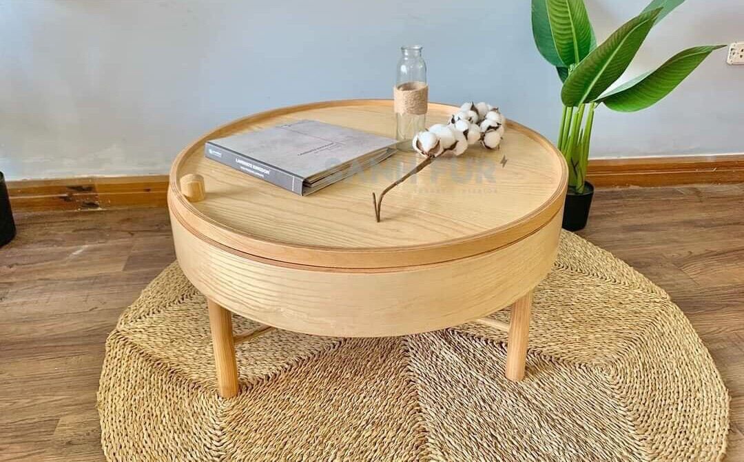 Bàn Turning, bàn trà xoay, bàn tròn, bàn phòng khách, bàn sofa