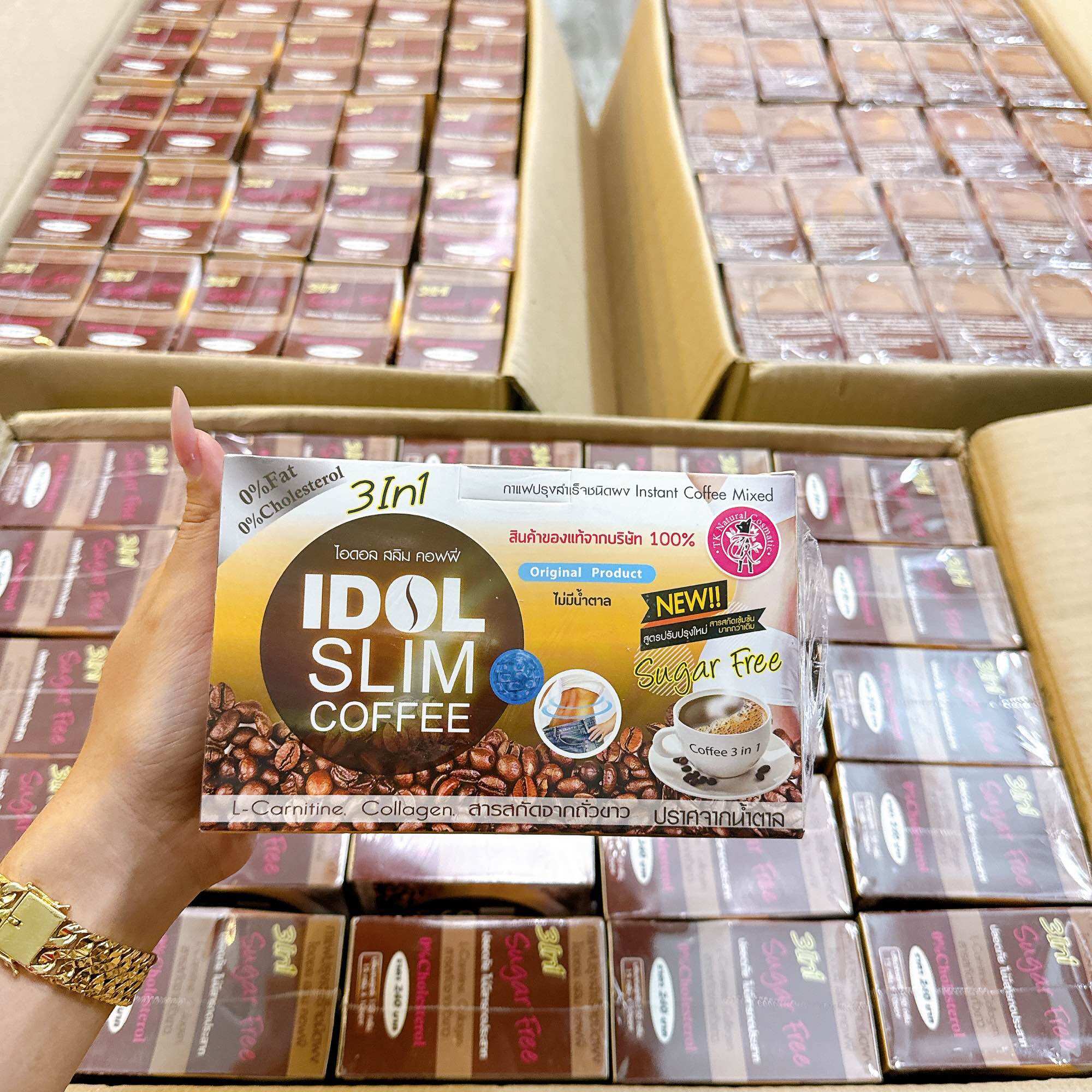 cà phê giảm cân Idol slim Thái lan hộp 10 gói
