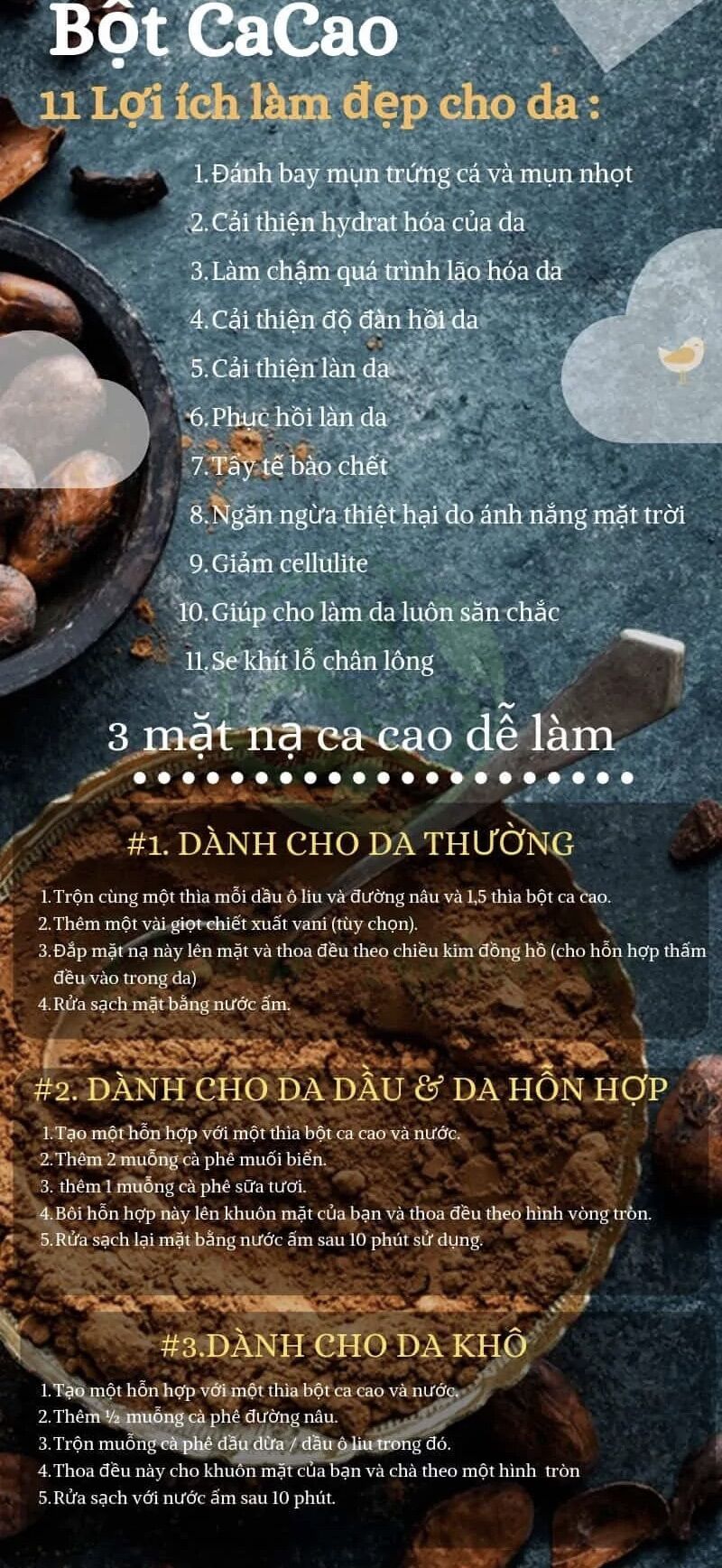 Bột cacao nguyên chất Đắk Lắk 500gr