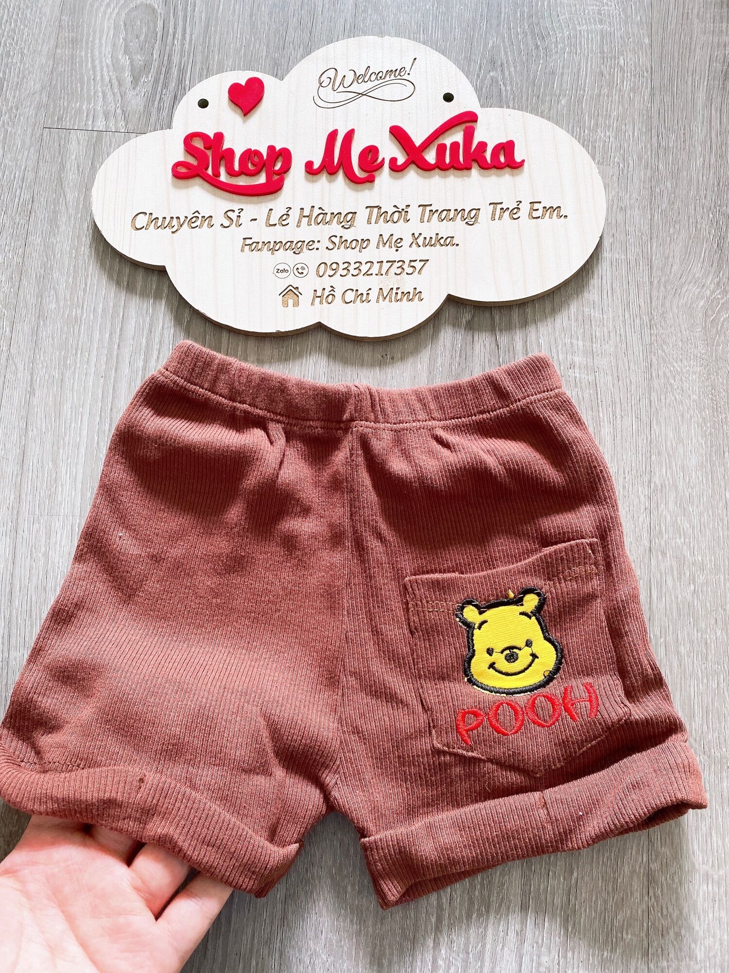 Quần short thun đùi bé trai bé gái