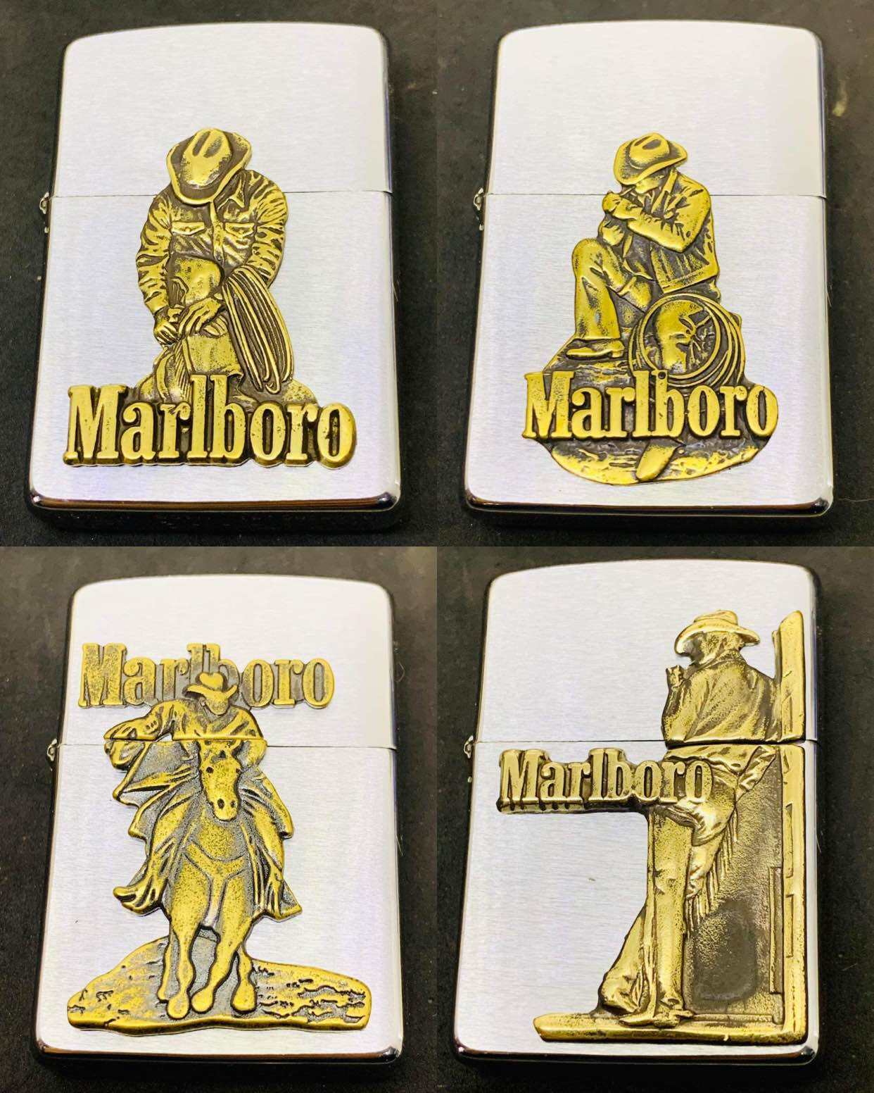 Emblem Marlboro đồng dán Zippo