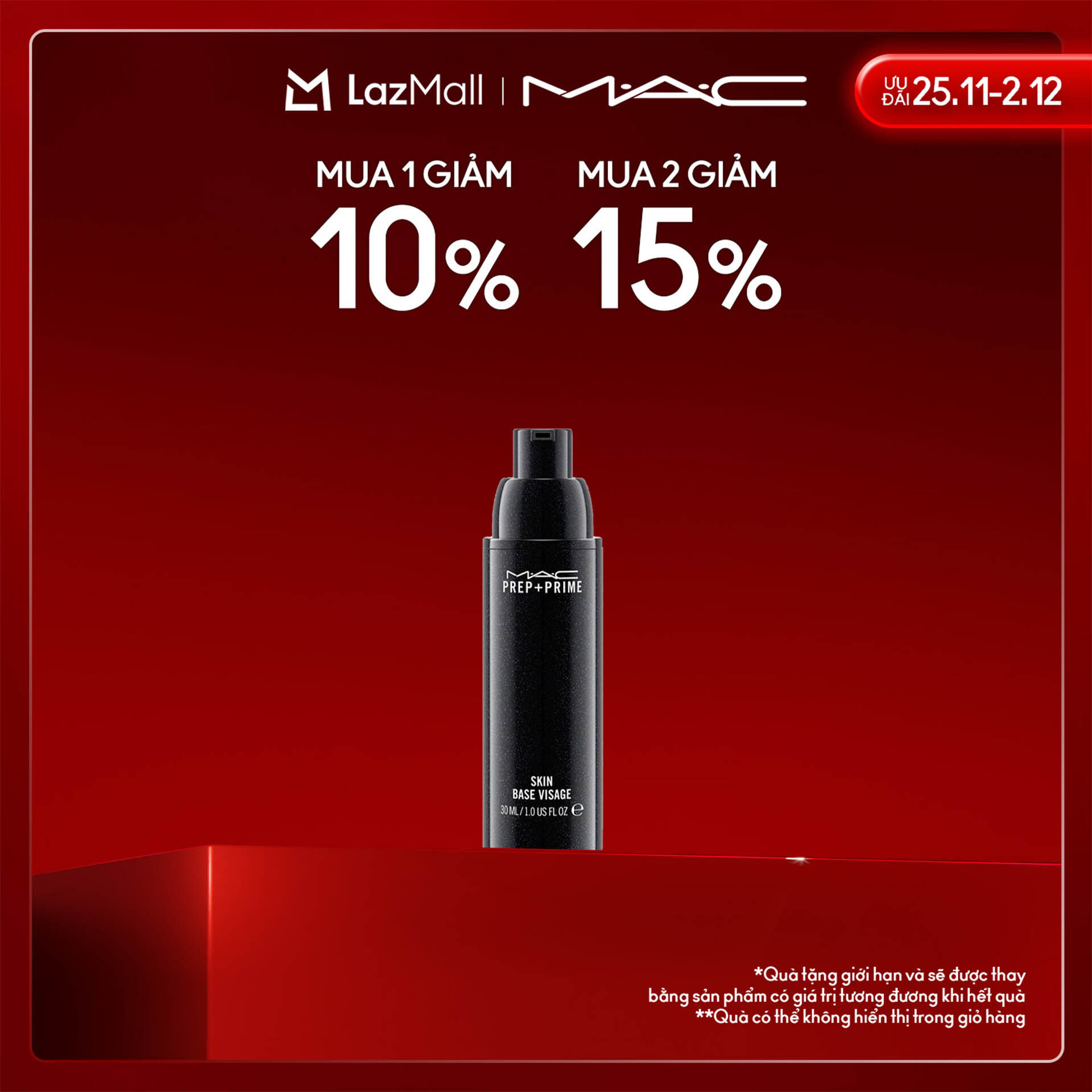 Kem lót nuôi dưỡng cấp ẩm và kiểm soát dầu hiệu quả MAC Prep + Prime Natural Radiance - Primer 30ml 