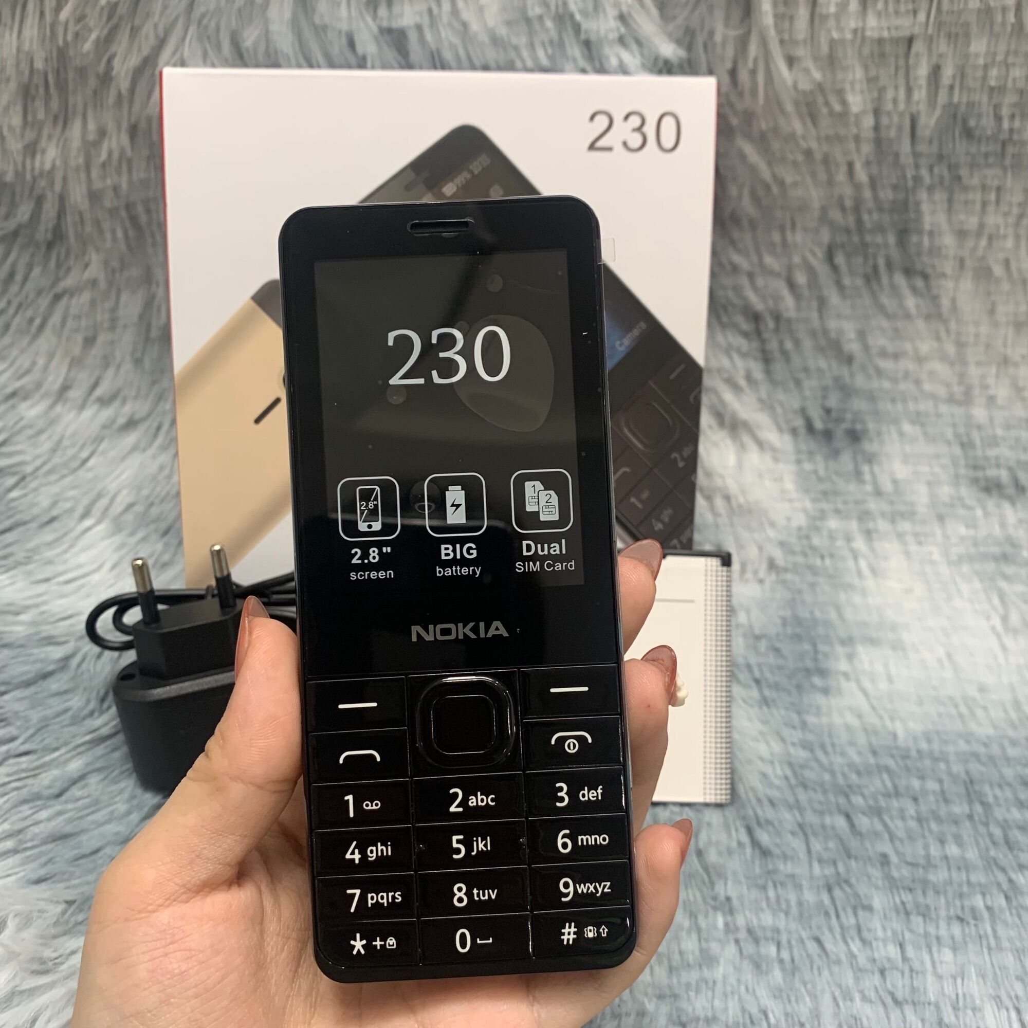 Nokia 1280 pin sạc đầy đủ