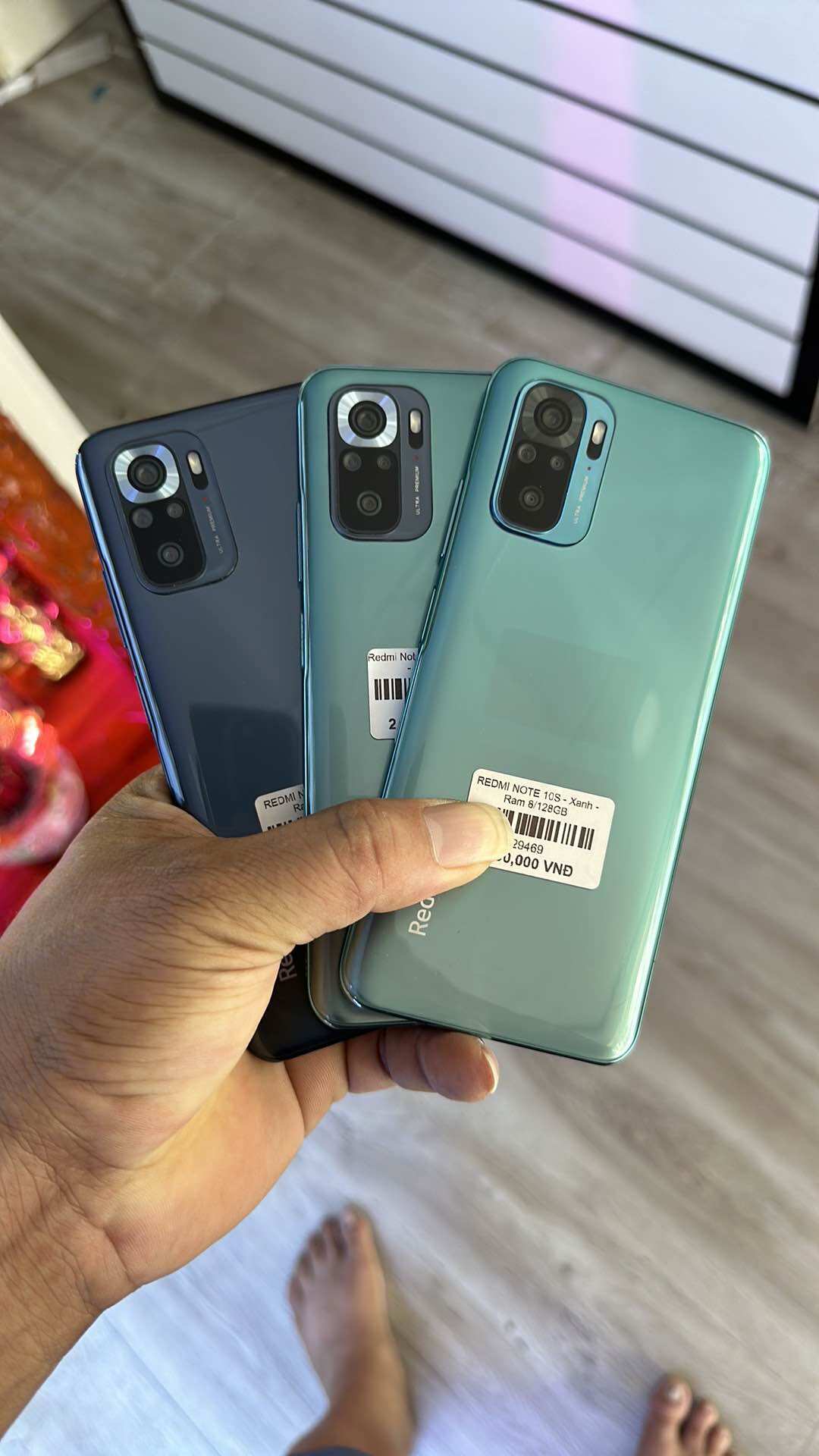 Điện thoại redmi note 10s ram 8gb/128gb máy chính hãng tặng 1 kính cường lực 1 ốp lưng