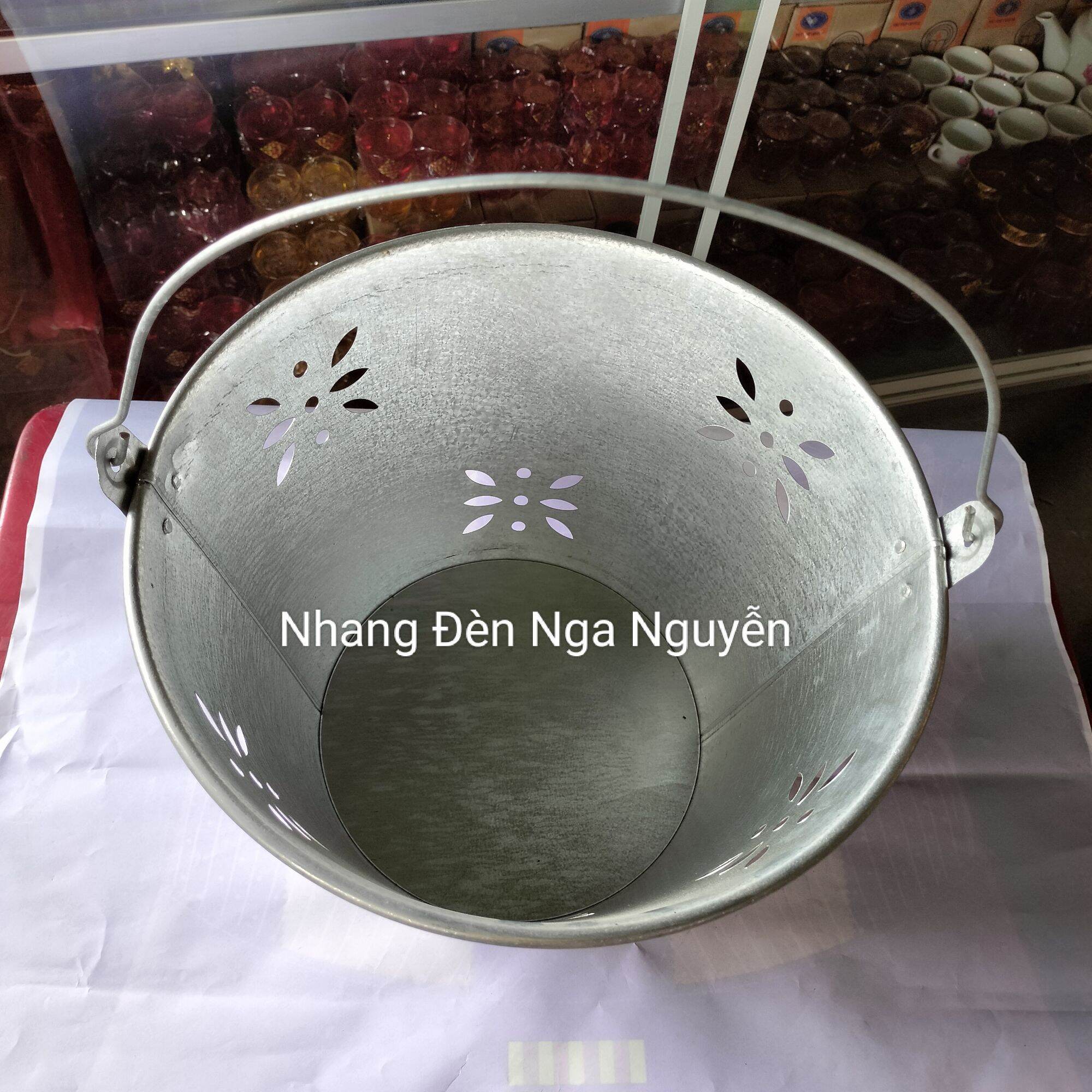 Xô nhôm đốt giấy cúng/Thùng hóa vàng mã