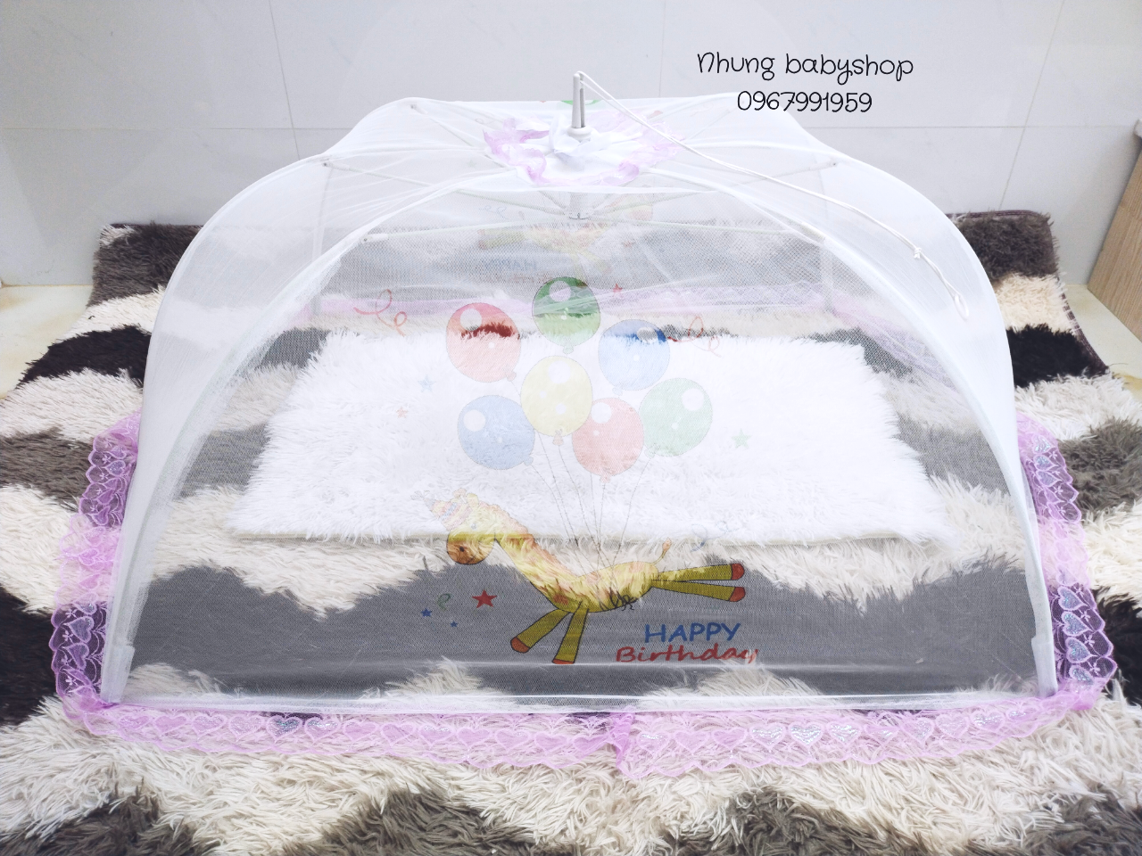 Mùng chụp thái cho bé