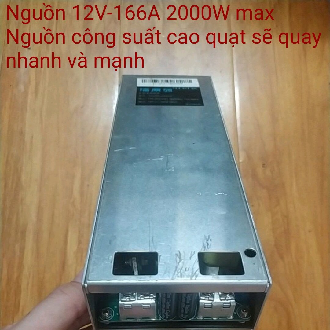 Nguồn 12 công suất lớn 12v-166a 2000w 12v-185a 2200w 12v-200a 2400w