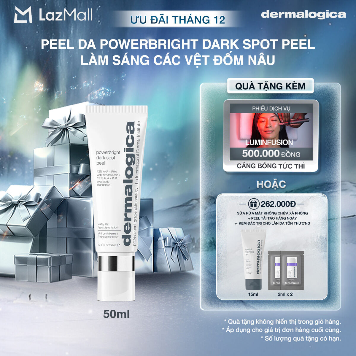 Peel Da Powerbright Dark Spot Peel Làm Sáng Các Vệt Đốm Nâu 50ml 