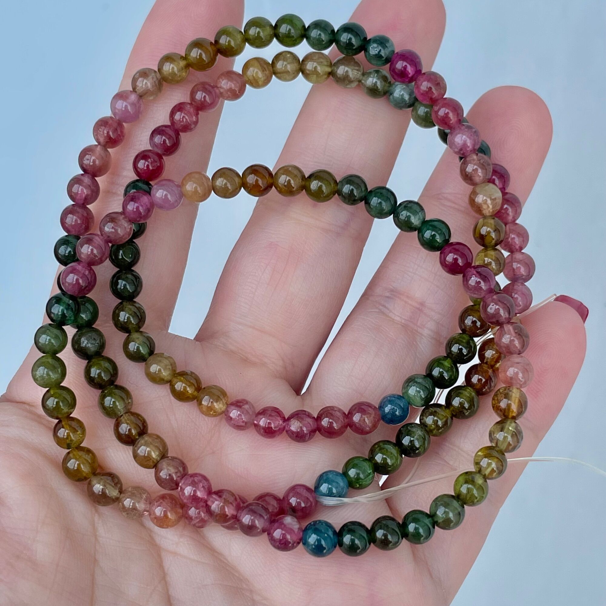Vòng tay Tourmaline candy quấn 3