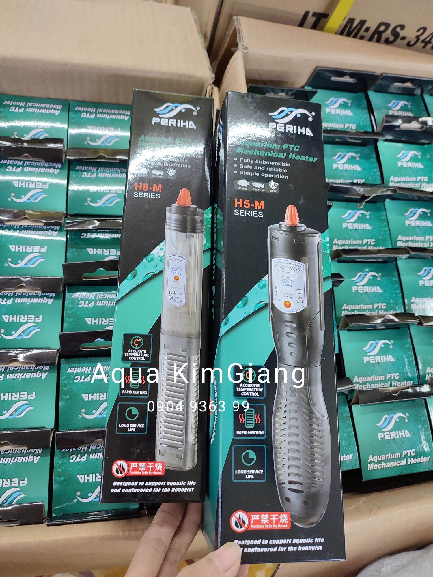 Máy sưởi bể cá 300W CHỐNG BỎNG - H8M 300