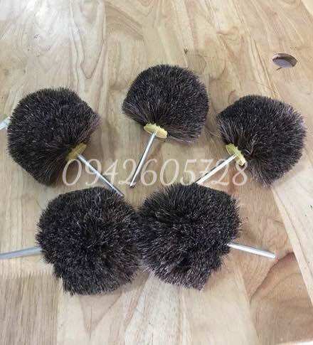 Chổi quật lông ngựa , dụng cụ đánh bóng đồ gỗ lắp máy khoan