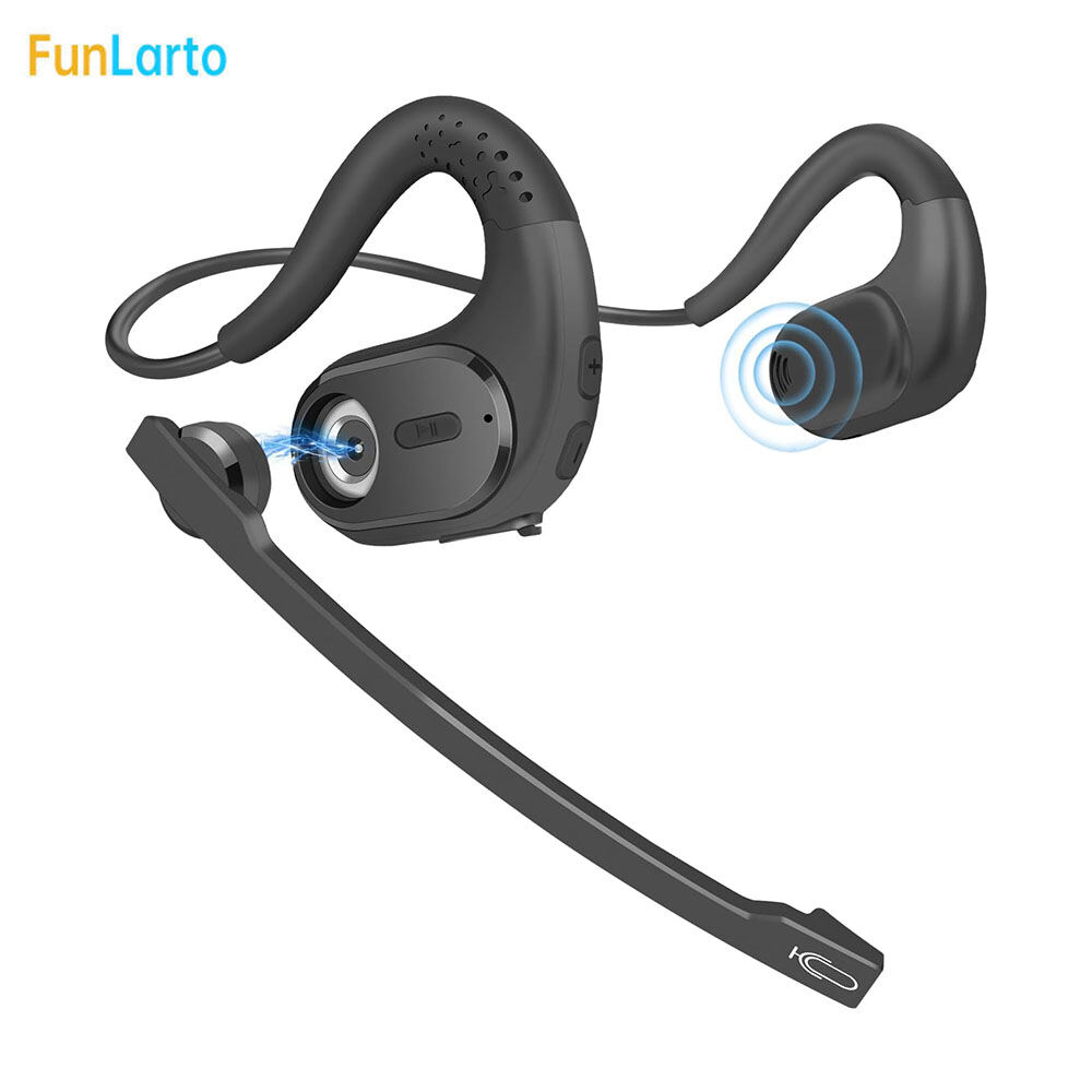 Tai nghe không dây bluetooth 5.3 tai nghe không dây tai nghe kinh doanh tai nghe với có thể tháo rời microphone mở tai tai nghe mới