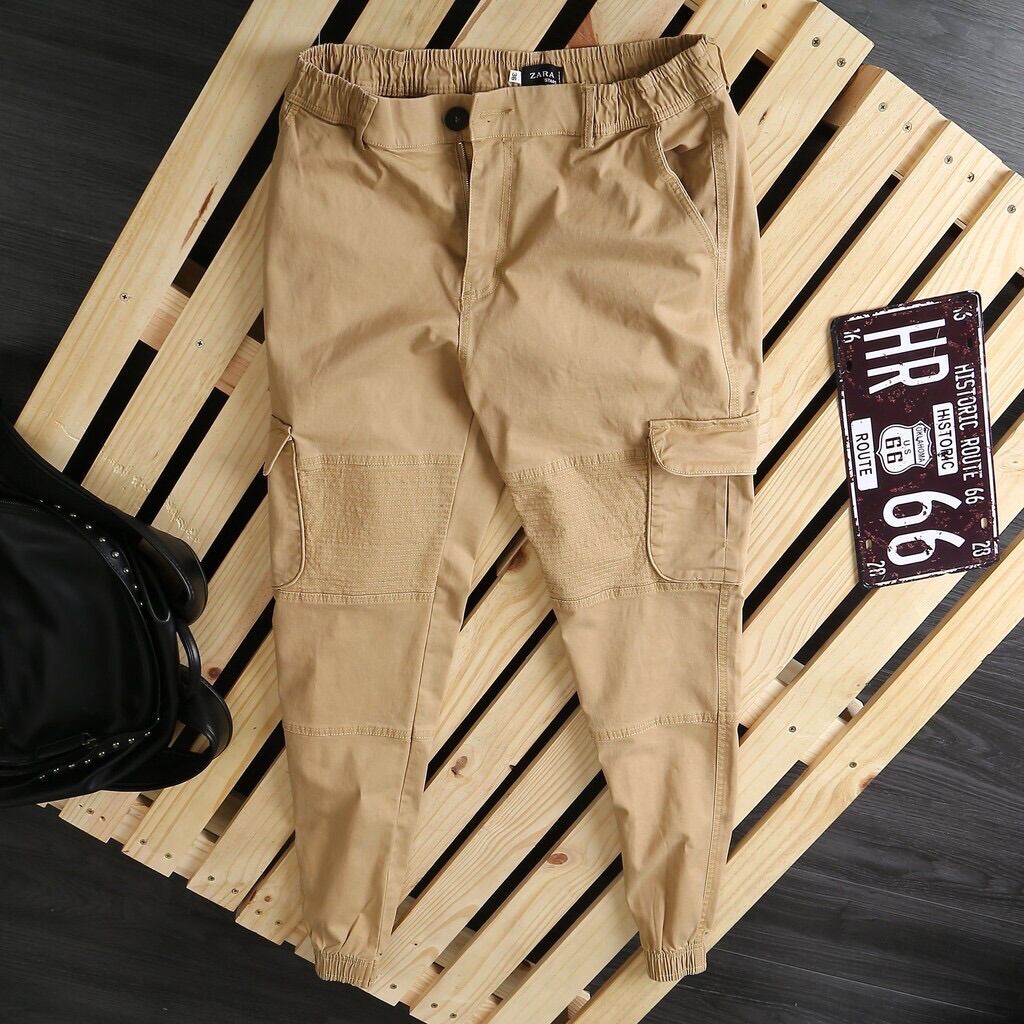 (Jogger <130kg) jogger kaki nam dài bo thun big size