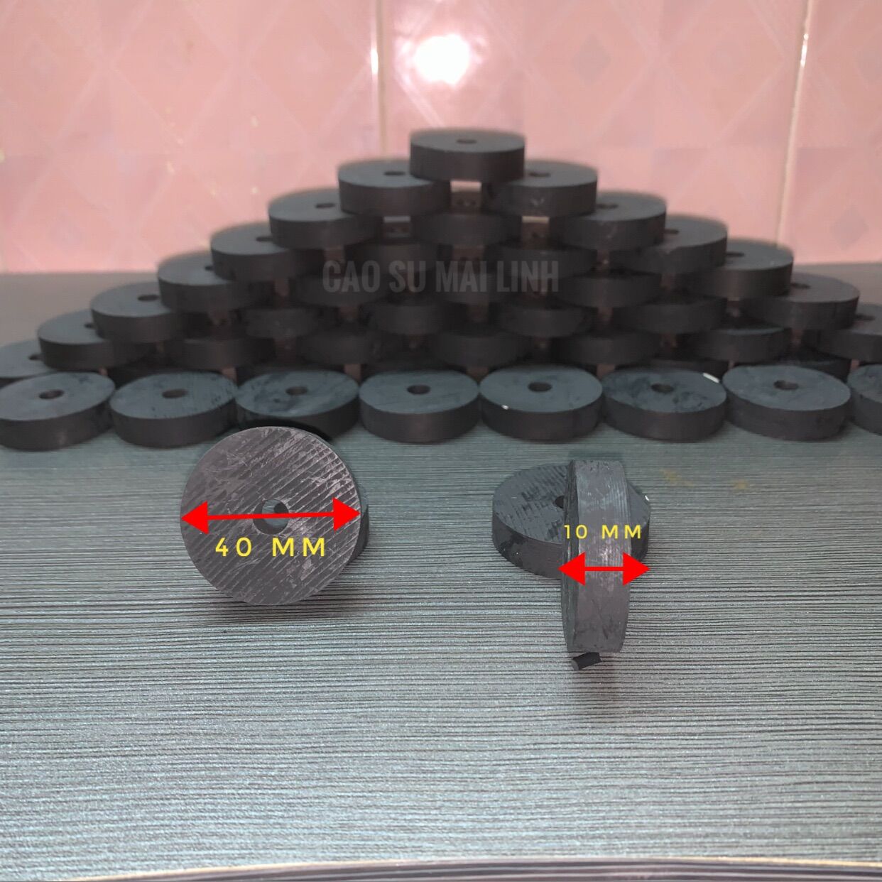 [HCM]10 long đền cao su phi 40 ; 30 ; 20 dày 10 (mm)