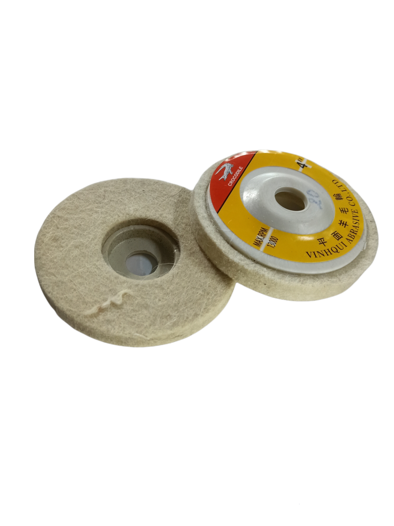Nỉ đánh bóng trắng 100mm