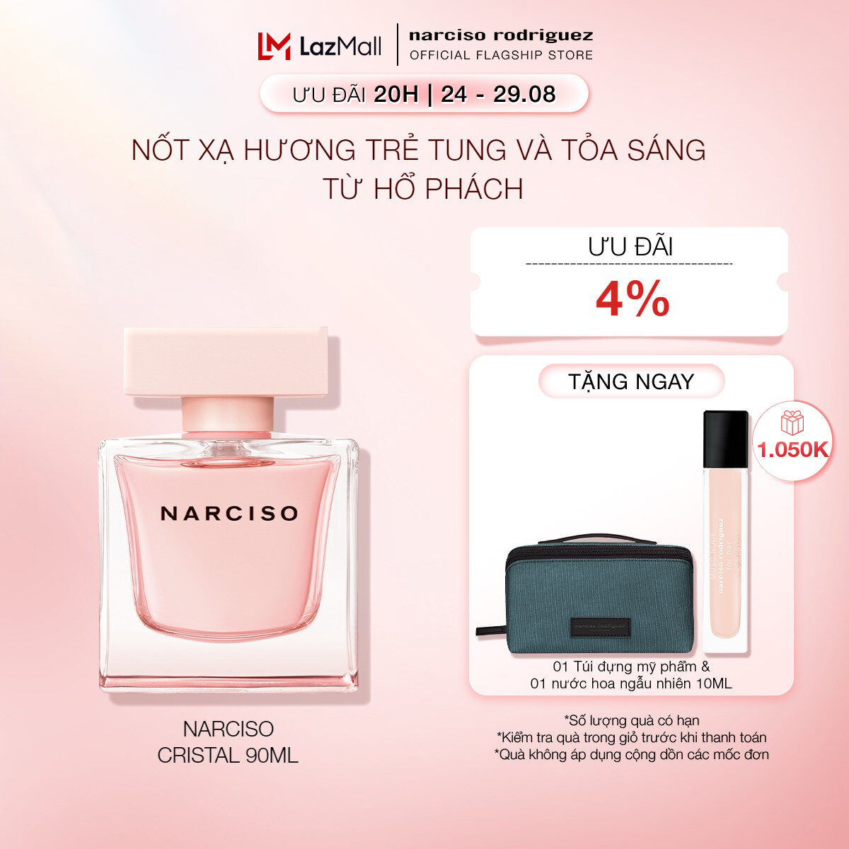 Nước Hoa Narciso Rodriguez NN Cristal Eau de Parfum 90ml
