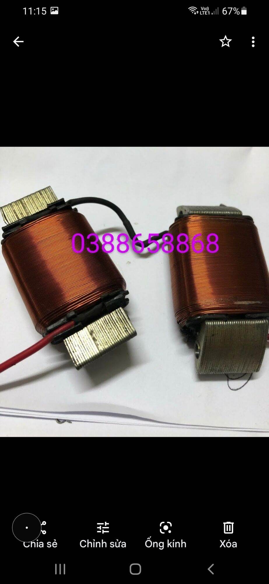 củ phát điện 220v lắp xe máy future