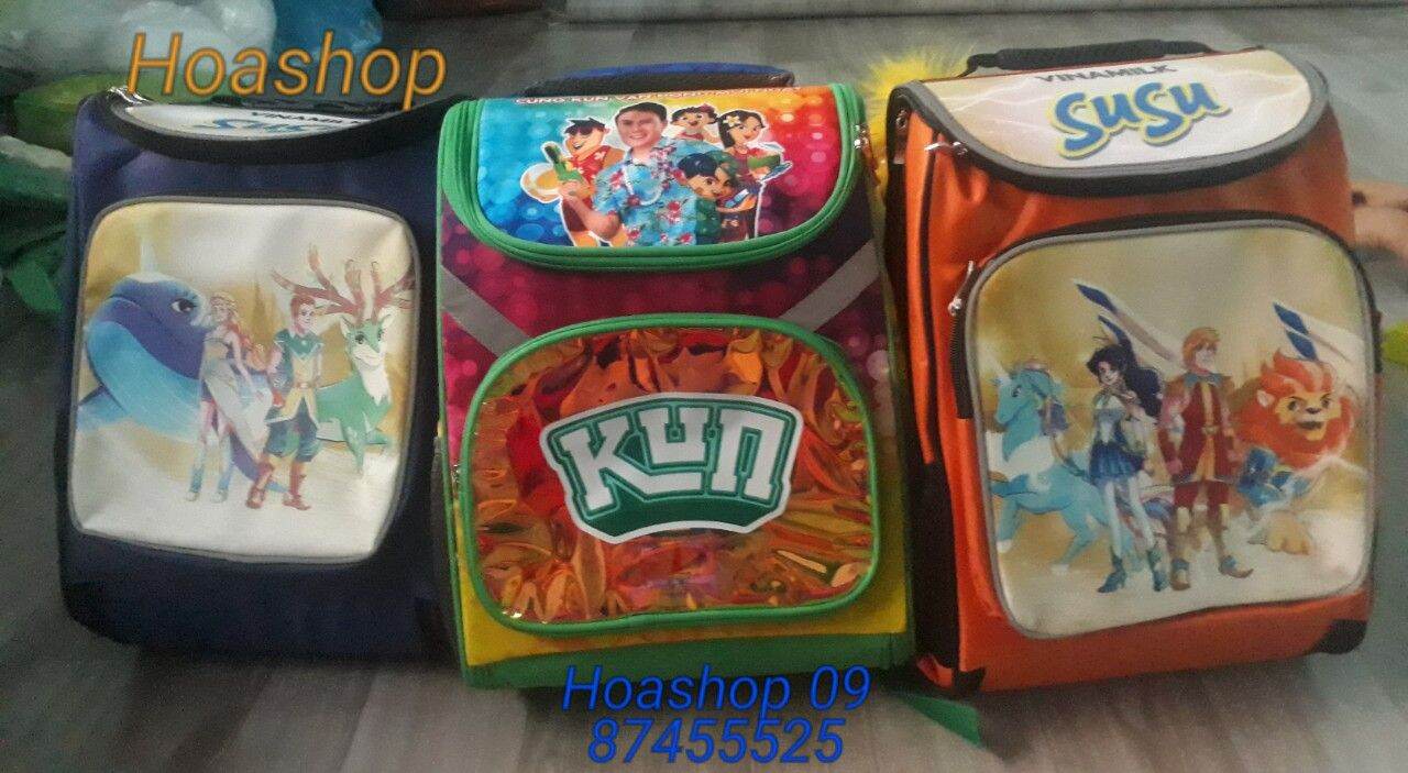 Balo phản quang chống gù Kun ( quà khuyến mại của hãng sữa Kun)