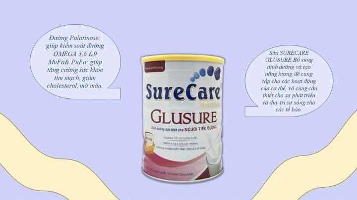 sữa bột surecare glusure giải pháp cho bệnh tiểu đường