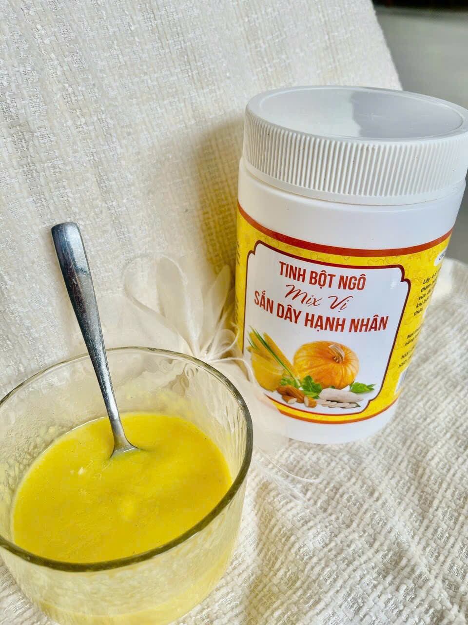 Bột bắp sắn dây hạnh nhân hộp 500gr