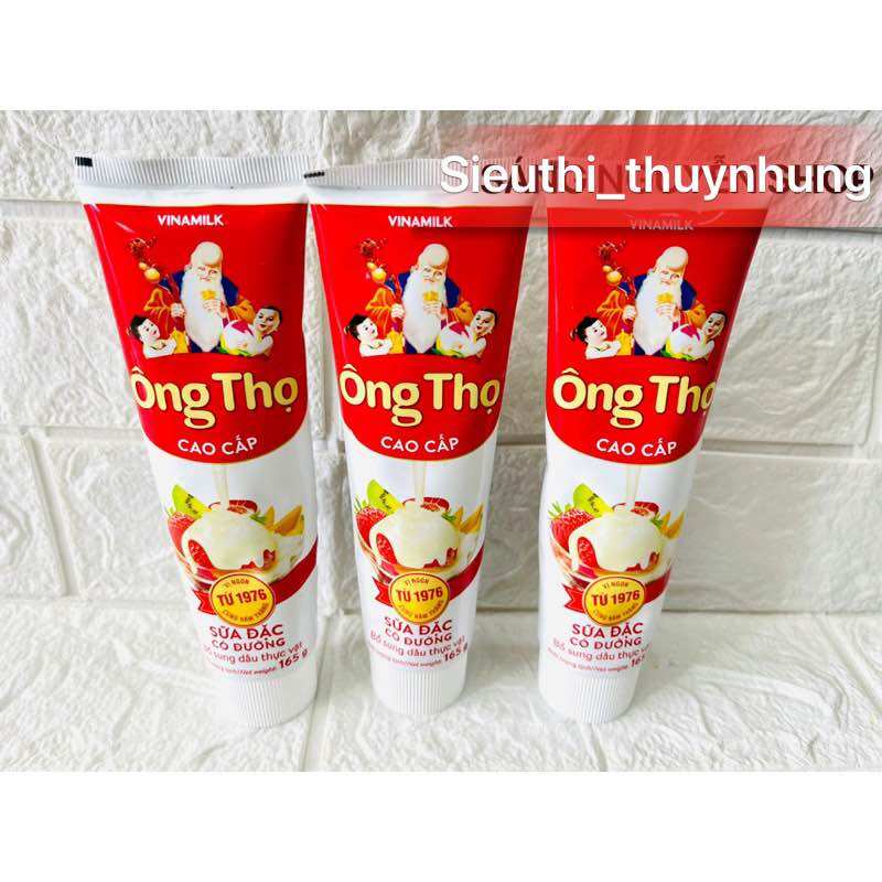 Sữa ông thọ dạng tuýp 165g siêu hot hit, tiện lợi – sữa đặc có đường ông thọ